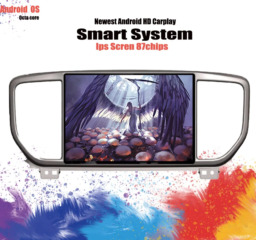

Android 9.1For kia Sportage 2019 2020 8Core 4G+64G Bluetooth Wifi GPS Glonass Map Car multimedia Player RDS Radio
