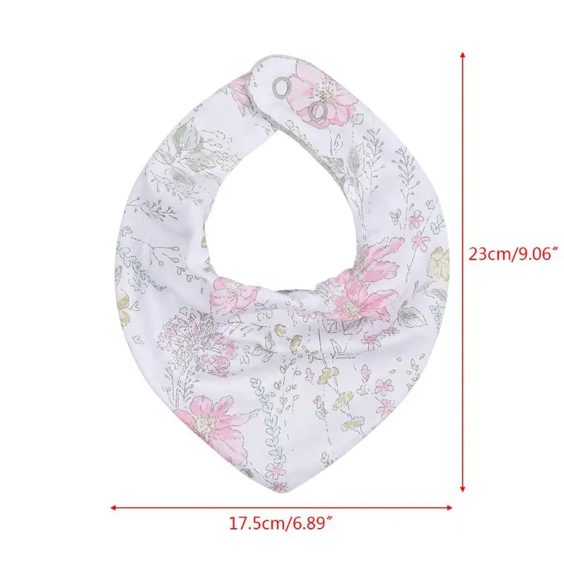 European And US stytle Baby Bibs Cotton Linen Four-layer Waterproof Triangle Drop-shaped Bibs Burp Cloths Baby Care Accessories (6)