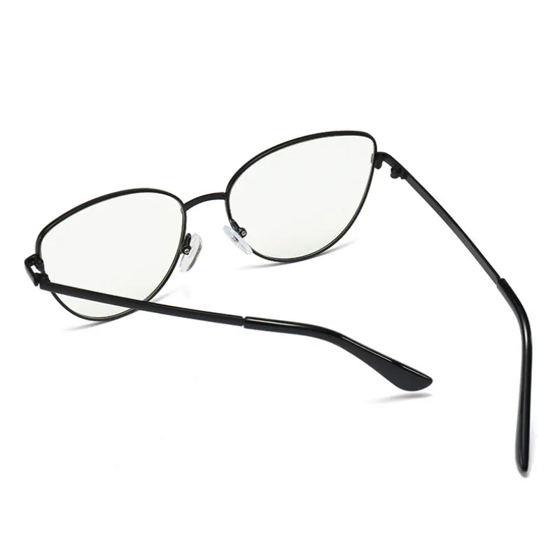 Alloy Eyeglasses Frame for Women Eyewear Full Rim Stylish Cat Eye UV400 Anti-Scratch Dust Proof Anti Radiation Coating Spectacle