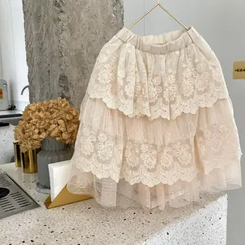 

2020 New Girls Lace Skirt Fashion Spring Girls Skirts 3-8t PY46