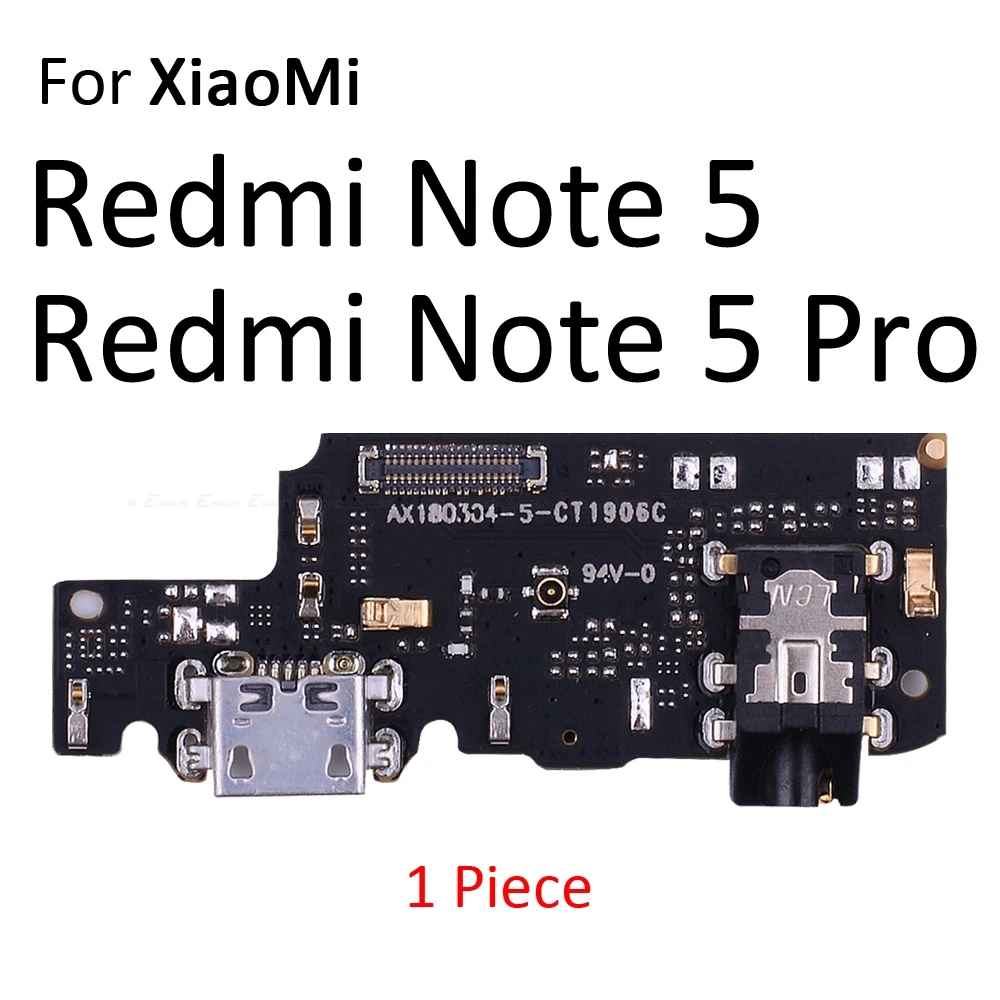 For Redmi Note 5 Соединительная плата для зарядки, гибкий кабель с микрофоном для XiaoMi PocoPhone F1 Redmi Note 7 6 5 Pro Plus 7A 6A S2 - Цвет: For Redmi Note 5