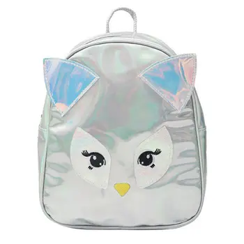 

PU Leather Women's Mini Backpack Cute Cartoon 3D Rabbit Ear Hip Hop Flash Shoulder Bag Fashion Outdoor Backpack