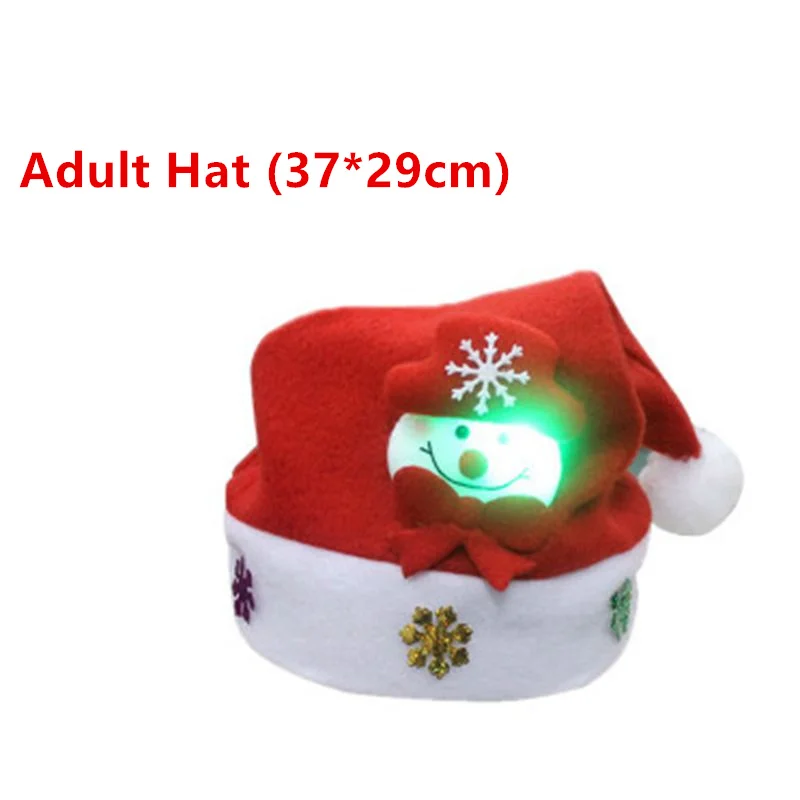 Шапка "Счастливого Рождества" для взрослых детей, Рождественская шапка Санта-Клауса/оленя/смоумена, новинка, шапки для новогодней и рождественской вечеринки