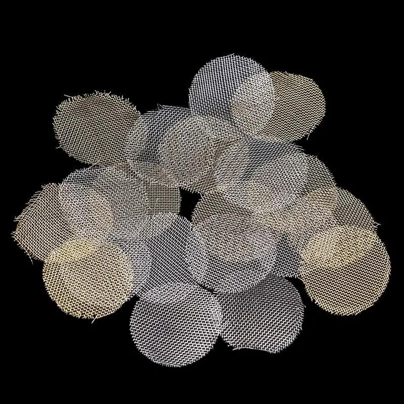 100Pcs Silver Gold Pipe Screens For Metal Glass Wooden Acrylic Water Smoking Tobacco Pipe Filters smoking pipe filters
