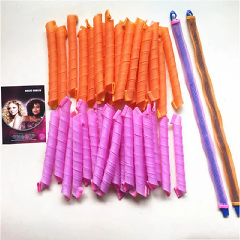40Pcs 55*2.5cm Women Makeup Tools Hair Rollers Snail Rolls Styling Curler Tool Creative Easy Home Outdoor DIY Natural Way magic|Hair Rollers| - AliExpress