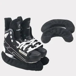 1 Pair Thicken Long Fleece Ice Skating Figure Skating Skate Blade Cover Guard Protector Elastic Anti-rust Water Uptake Adult