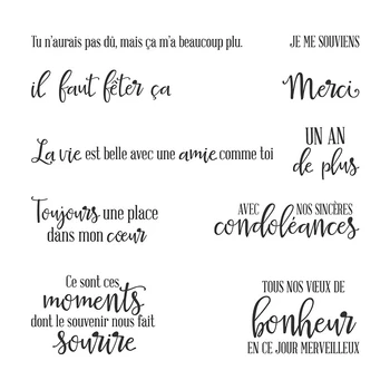 

Stampin Up Stamps 2020 New Arrivals and Scrapbooking For Paper Making Words Embossing Frame Card French or English Stamps Set