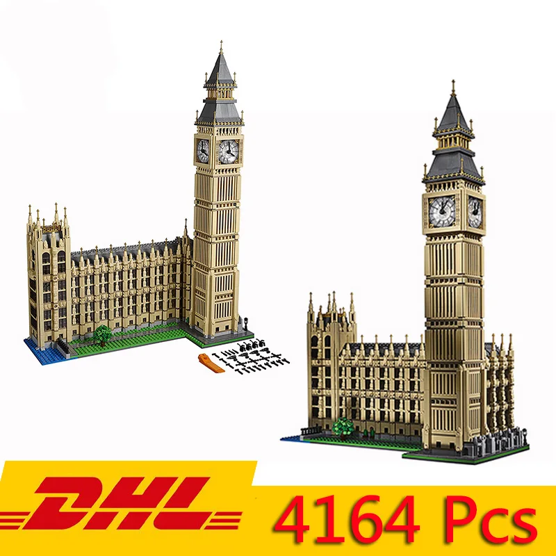 

Compatible Legoed 10224 17005 City Street View Famous Building Big Ben Elizabeth Tower Model 4164Pcs Blocks Brick Toy Gift