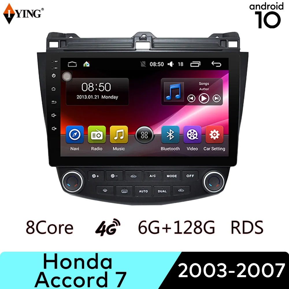 Беспроводная Автомагнитола Carplay для Honda Accord 7 2003-2007 мультимедийное видео Android