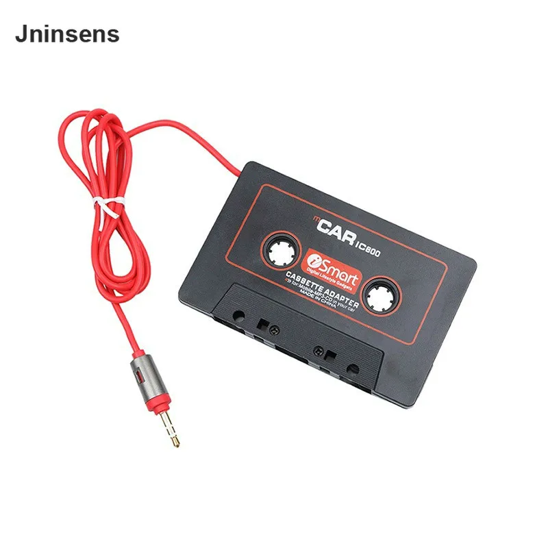 

110cm Universal Audio Tape Adapter 3.5mm Jack Plug Black Car Stereo Audio Cassette Adapter for Phone MP3 CD Player Wholesale