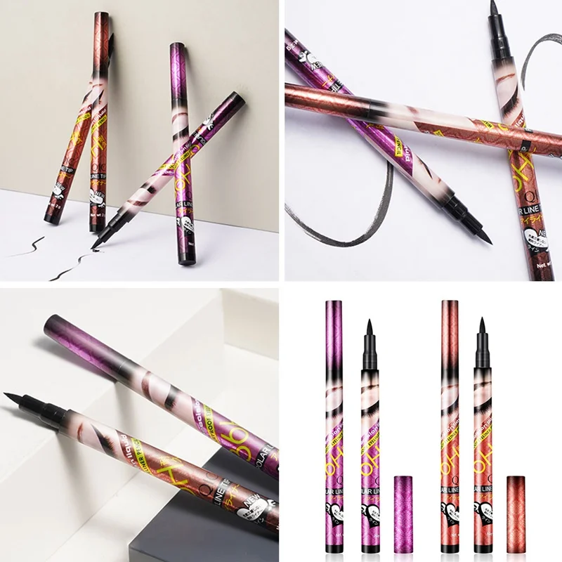 Быстросохнущая черная жидкая Водостойкая Подводка для глаз Liquid Make Up Eye Liner