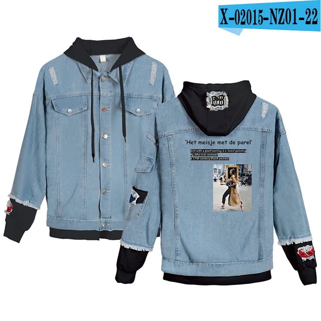 graphic jean jacket mens