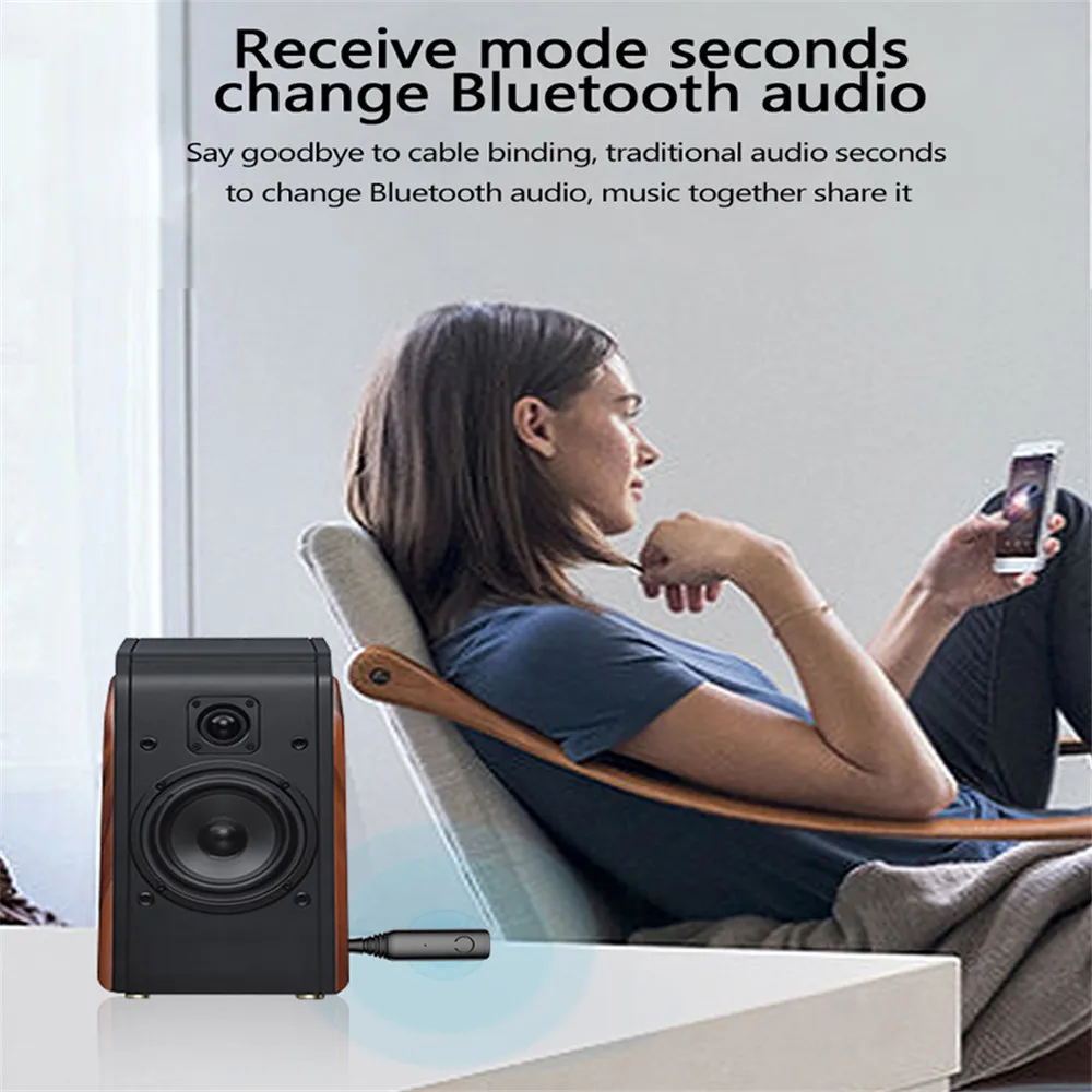 Bluetooth приемник kebidu 5 0 с поддержкой APTX LL/AAC/SBC 3 мм AUX RCA аудио беспроводной адаптер