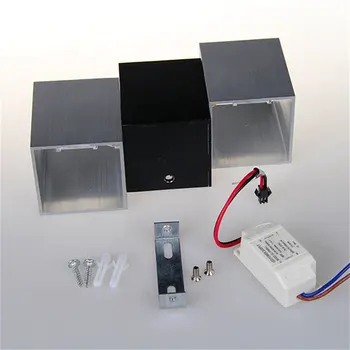 

Modern LED Wall Light Up Down Cube Eye Protected 2x3W White/Warm White RGB LED Wall Light Lamp Sconce Spot lights