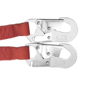 

Rock Climbing Sling Fall Protection Single Leg Shock Absorbing Lanyard with Carabiner