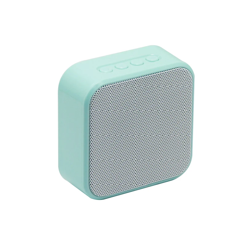 Blue Portable Bluetooth speakers Wooden Subwoofer Speaker mini HD HiFi Sound Music Speaker for Home Palm bsize Support TF loudspeaker - Цвет: Blue