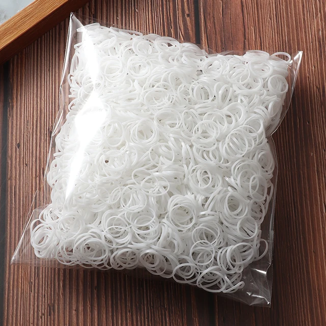 2000pcs Girls Hair Bands Hair Accessories Nylon Rubber Band Elastic Headband Children Ponytail Gum Holder Bands Kids Ornaments opp bag-9
