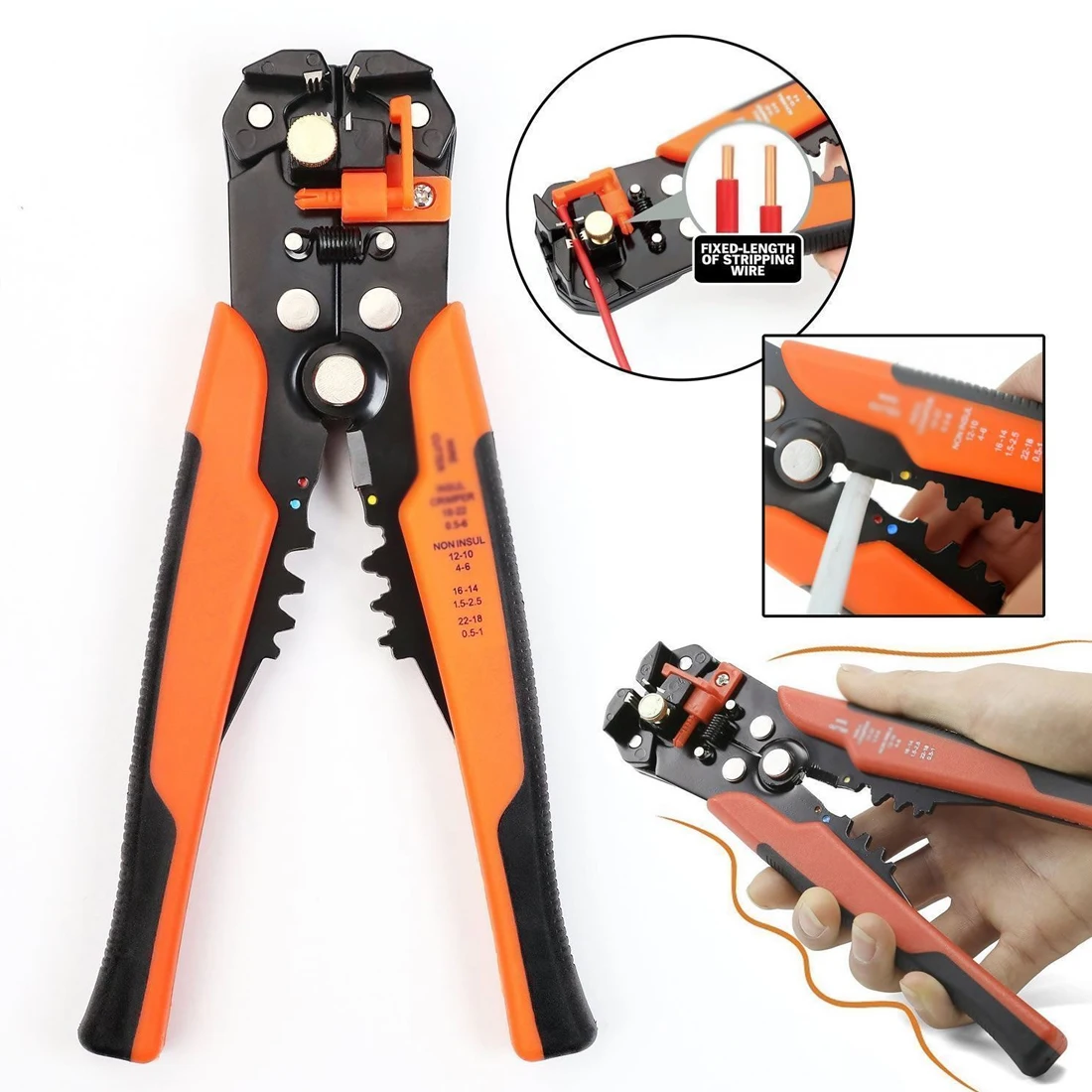 

Crimper Cable Cutter New Automatic Wire Stripping Pliers Multifunctional Three-in-one Pliers Wire Stripping Crimping Tool