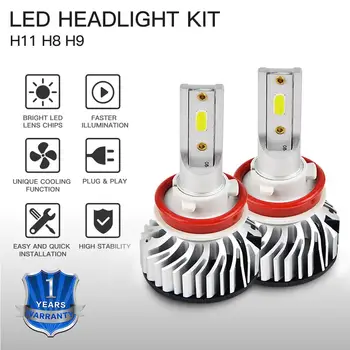 

Car LED Headlight 12V For Ford Transit Connect 2015 Single Beam h8 h9 h11 led 6500K Super White Bulbs