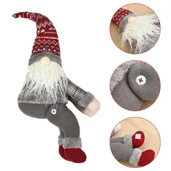 

Christmas Curtain Decoration For Home Santa Claus Windows Curtains Tieback Buckle Creative New Year Gifts