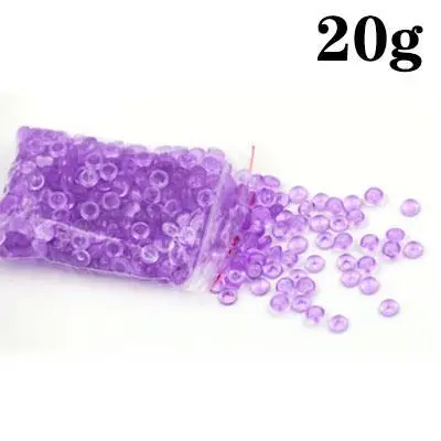Красочные Бусины шары амулеты для поставки слаймов добавка для аквариума клейкие аксессуары шпатлевка DIY слизи наполнитель игрушки для детей - Цвет: 20g Purple