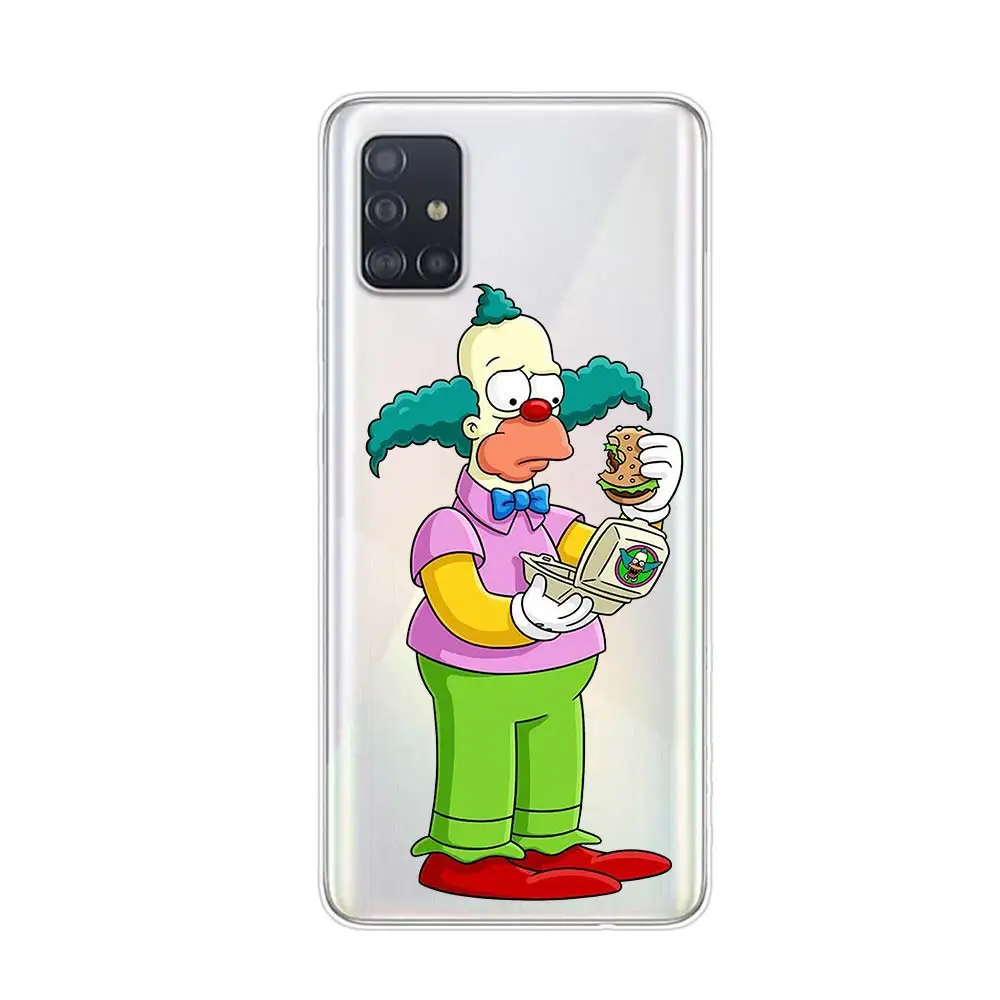 samsung flip phone cute Funny Simpsons For Samsung Galaxy A01 A11 A12 A13 A22 A21S A31 A41 A42 A51 A71 A32 A52 A72 A02S A53 A33 Phone Case kawaii phone cases samsung