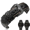For PAM441 448 312 wristband  high quality Cowhide Genuine Leather Watch Band retro flower grain Thick Soft Watchband 22 24 26mm ► Photo 1/6