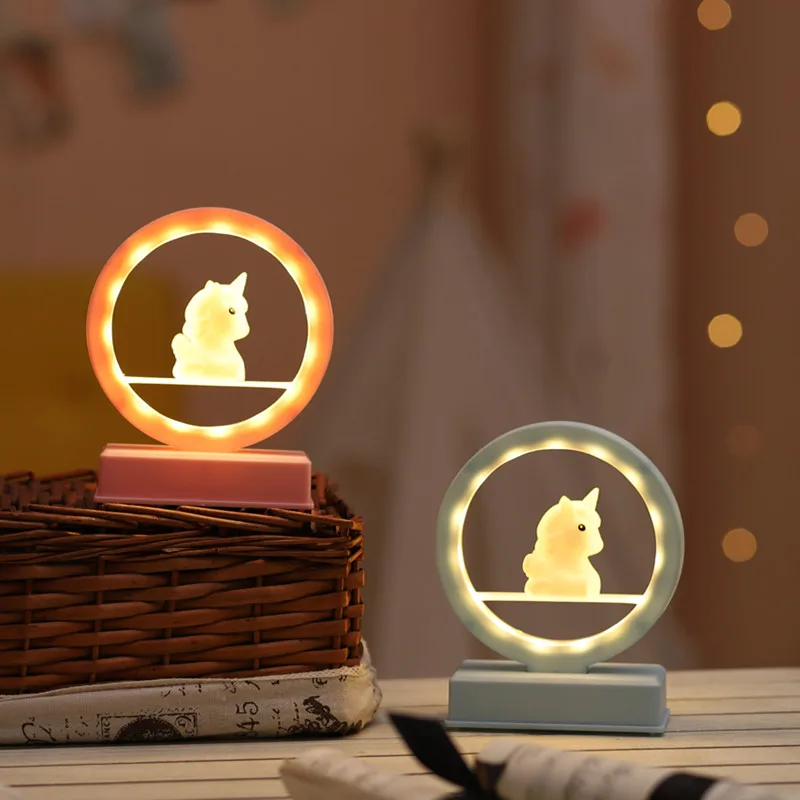 

Creative girl heart romantic moon unicorn music night light children's birthday gift decoration Ambient Lamp,desk lamp,Bar lamp