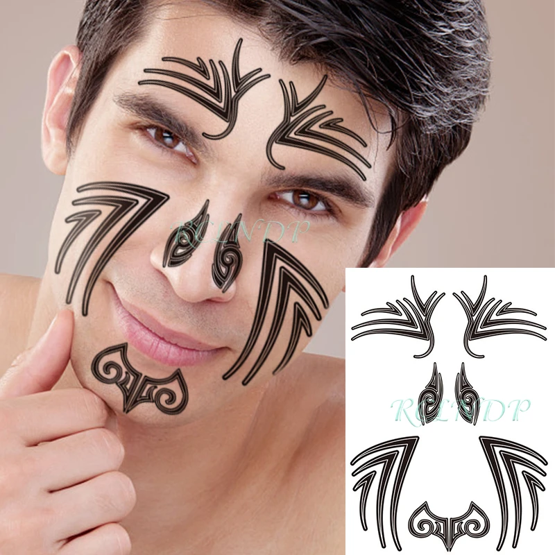 防水一時的なタトゥーステッカー矢印部族トーテムをmaoris顔アートデザインパターンフラッシュタトゥー偽タトゥー女性のための男性 消えるタトゥー Aliexpress 防水一時的なタトゥーステッカー矢印部族トーテムをmaoris顔アートデザインパターンフラッシュタトゥー偽タトゥー女性のための男性 消えるタトゥー Aliexpress