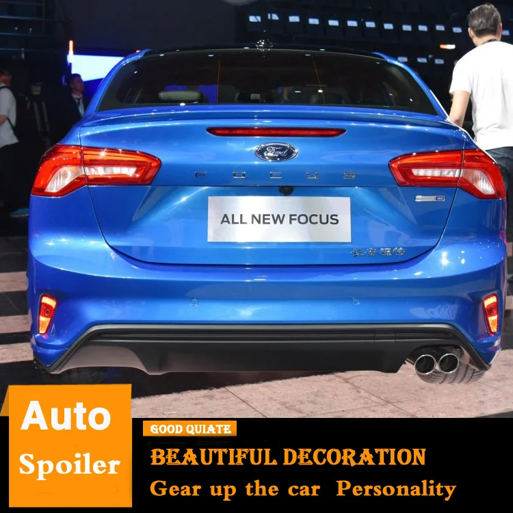 For Ford Focus Spoiler 2019 NEW High Quality ABS Material Car Rear Wing Primer Color Trunk Decoration | Автомобили и мотоциклы