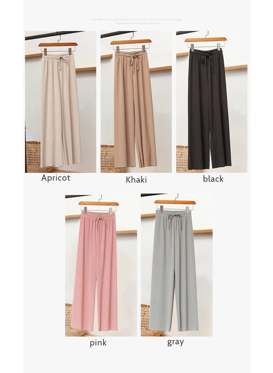 Loose Soft Ankle-Length Pants