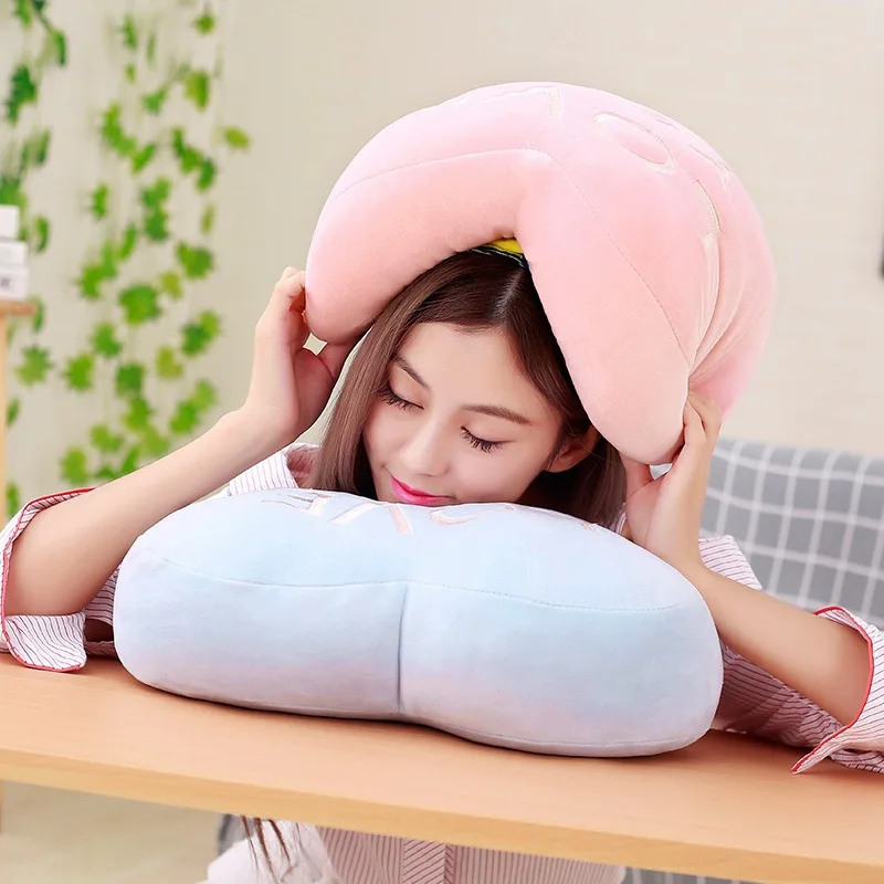 

Creative Romantic Elastic Wool down Cotton Couples Heart Plush Pillow Birthday Gift Sofa Cushion