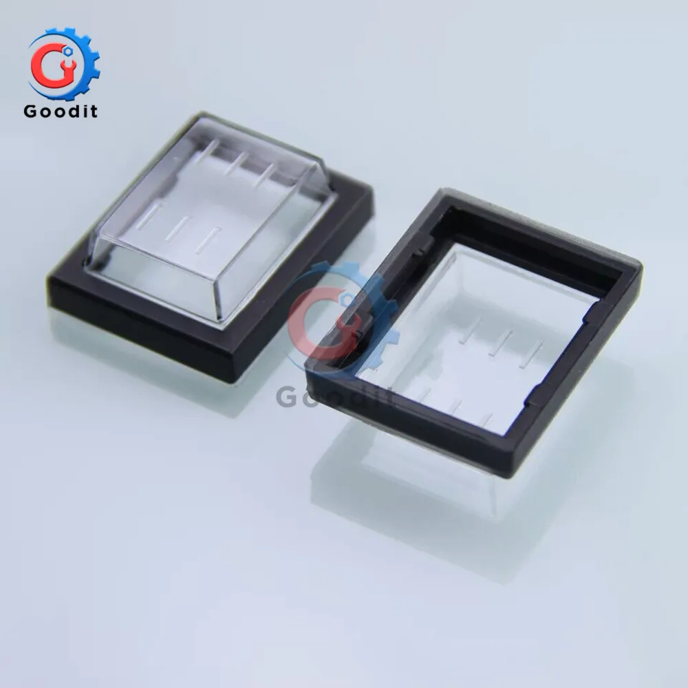 100Pcs KCD4 Rocker Switch Cap Cover Waterproof Dustproof Transparent Plastic