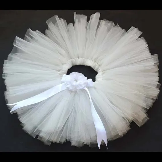 19 Colorful Baby Tutu Skirt Girls Fluffy Tulle Ballet Pettiskirts Underskirts with Flower Headband Kids Party Costume Skirts Cloth - Цвет: 19