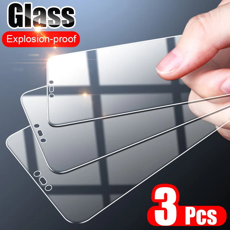 

3PCS Full Cover Tempered Glass On the For Huawei P30 Pro P20 P40 Lite Screen Protector On Huawei Honor 20 30 30S Glass Film