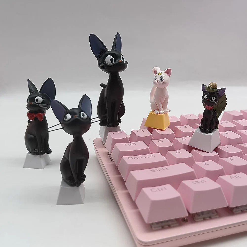 Cute Cat Custom Keycaps For Mechanical Keyboard Caps Pbt Artisan Anime
