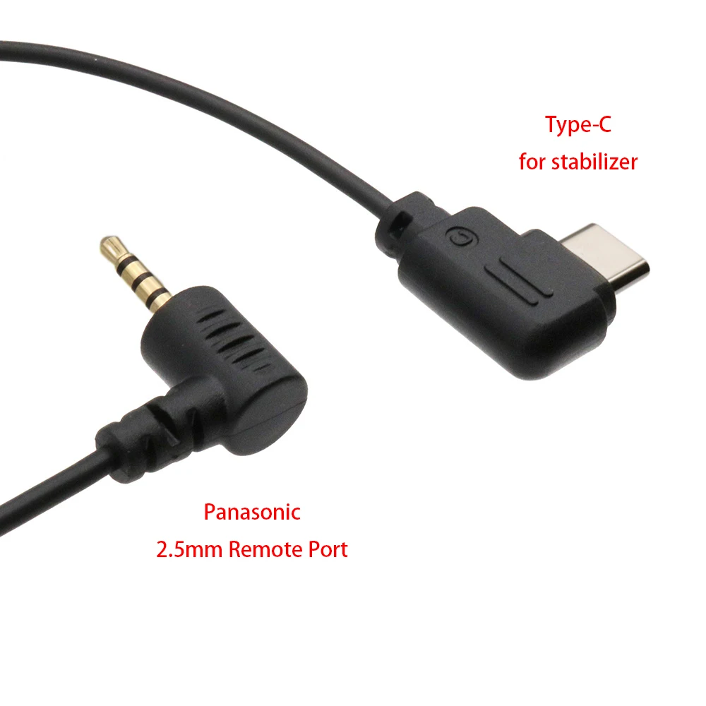 For DJI Ronin SC to Panasonic GH3 GH4 GH5 GH5S G85 G9 etc. 25cm Control Cable (RSS-P) Type-C to Panasonic 2.5mm Remote Port camera gimbal stabilizer type c control cable