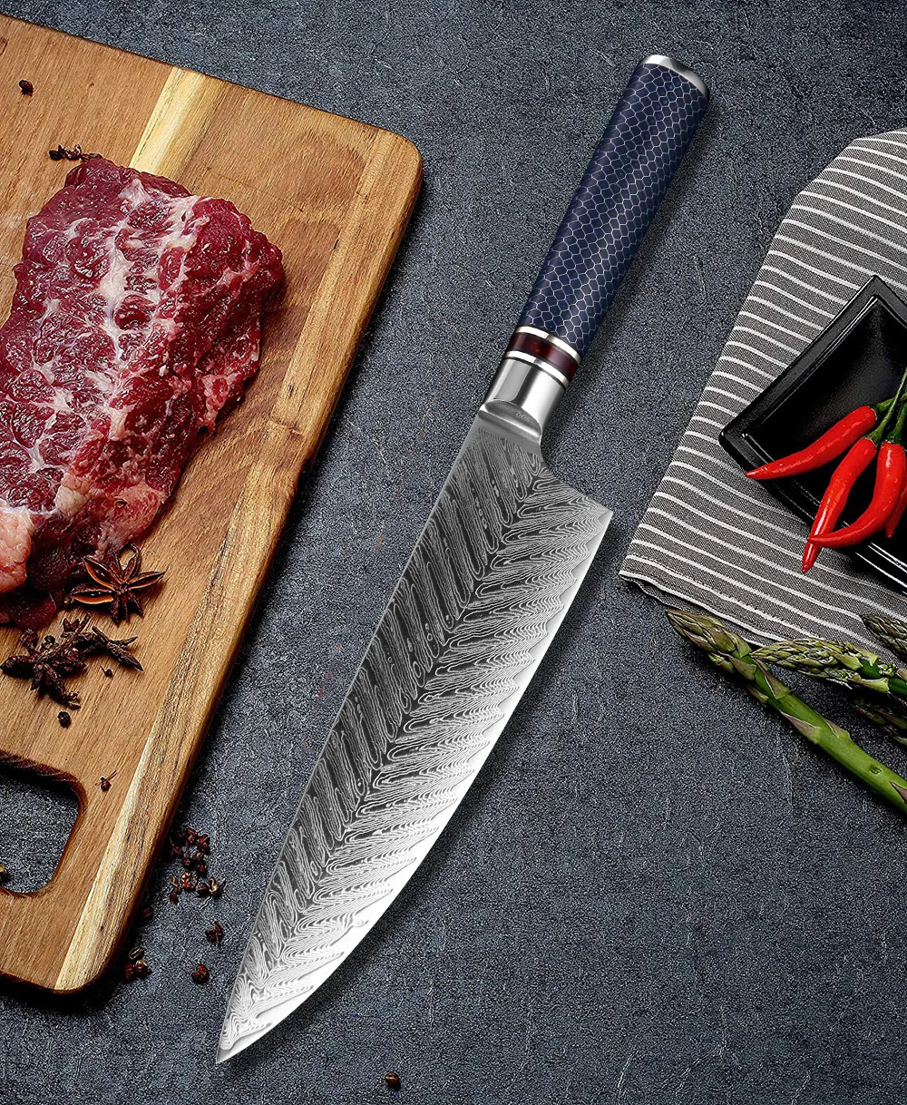 XITUO 8-inch Damascus Steel Chef Knife