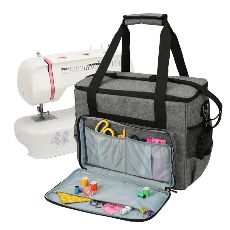KOKNIT Large Capacity Sewing Machine Storage Bag Tote Multi-functional Portable Travel Home Organizer Bag For Sewing Accessories (3)