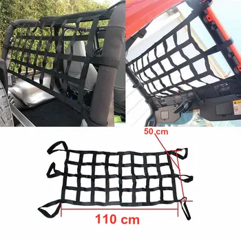 

Car Top Roof Hammock Cargo Net Rest Bed Mesh Net longer for 1997-2020 Jeep Wrangler TJ JK JL(Jeep net)