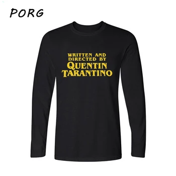 

Written and Directed T-Shirt Quentin Tarantino Graphic Pulp Fiction Casual O-Neck High Quality Funny Tops Clothing Letter Tshirt