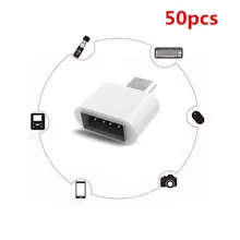 50 шт. Android телефон OTG адаптер, USB к Micro USB Мини OTG штекер Android Мобильный Расширение памяти чтение u-диск подключение мышь ключ