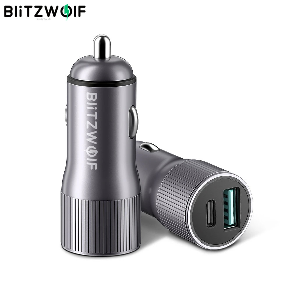 

BlitzWolf BW-SD4 Mini Car Charger 2 Ports 36W USB Type-C PD Quick Charge QC3.0 For iPhone 11 Pro XR Xiaomi Mi9 Huawei P20 P30