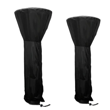 

Waterproof Patio Heater Cover Black, Heavy Duty Garden Heater Rain Sun Protector 449C