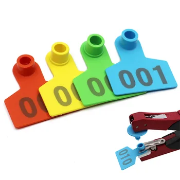 

100 Pcs Livestock Pig Sheep Ear Tag Without Word Cattle Ear Card Pig Ear Number Plate Sign Importation Of Amphorated Ear Tagd