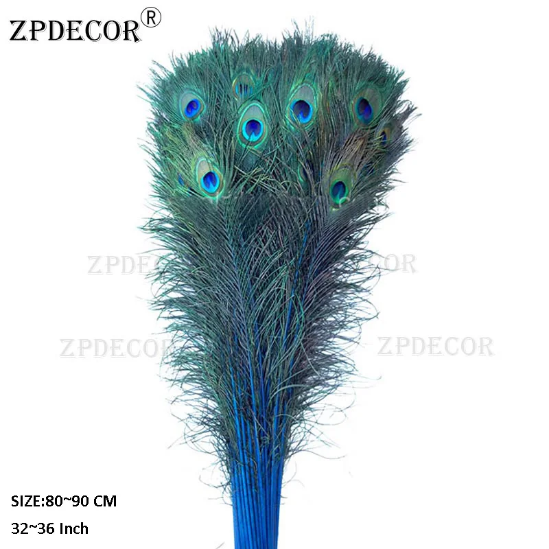 Zpdecor на рост 80-90 см перья для "сделай сам" - Цвет: Синий