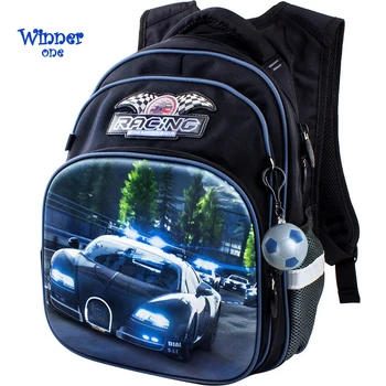 

New 3D Cartoon School Bag For Gilrs Boys Cat Bear Pattern Orthopedic Backpack Children School Bags Student Mochila