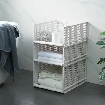 

2020 Detachable Clothes Organizer Wardrobe Partition Board Rack Drawer Clothes Storage Box Bedroom Multi-Layer Stackable Storage