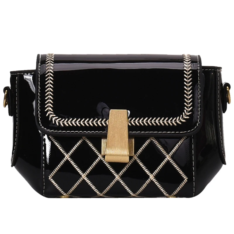 

191214 iVog New Arrival Everyday Female Small Crossbody Messenger Handbag PU Chain Hand Bags for Women 2019
