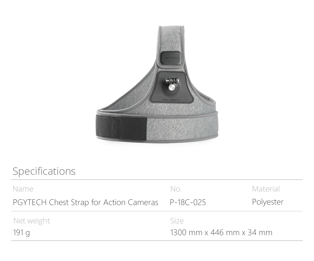 PGYTECH нагрудный ремень для DJI Osmo действие Gopro Xiaomi yi 4K Экшн-камера нагрудное крепление и ремень
